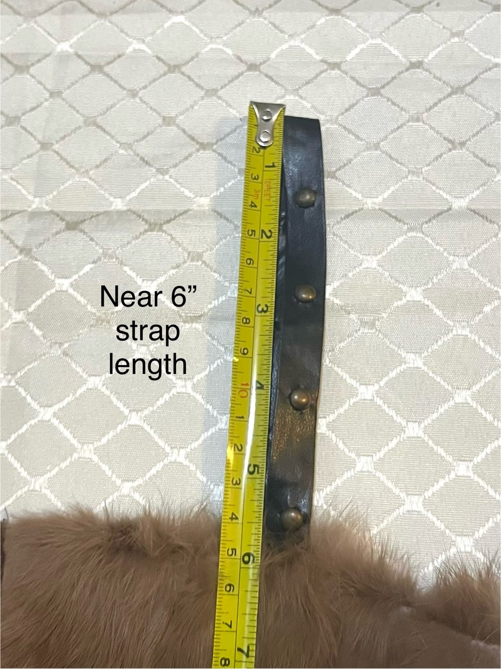 Happyberry Korea Brown Gold Black Leopard Dress /w Faux Fur Leather (LIKE-NEW) - Picture 7 of 15